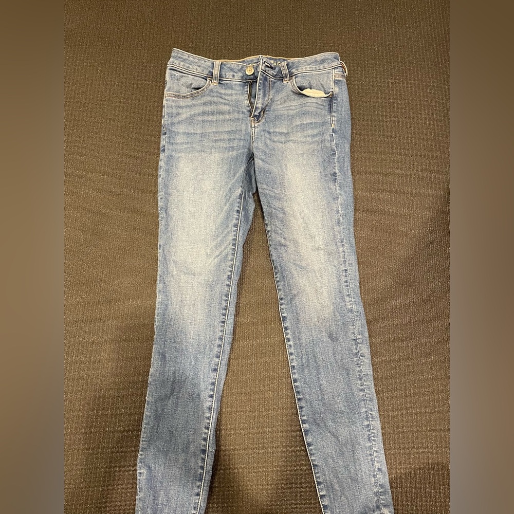 Women’s Blue Straight Leg Jeans